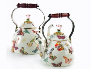 Mackenzie Childs Butterfly Garden Teapot